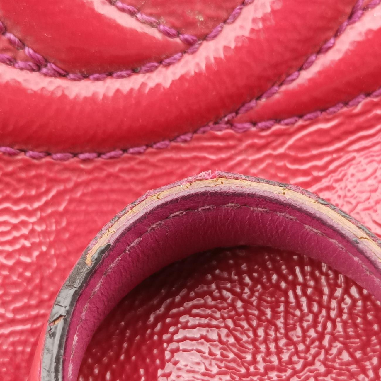 Pre-owned Gucci Soho Rose Patent 308362 shoulderbag | stylenewstar