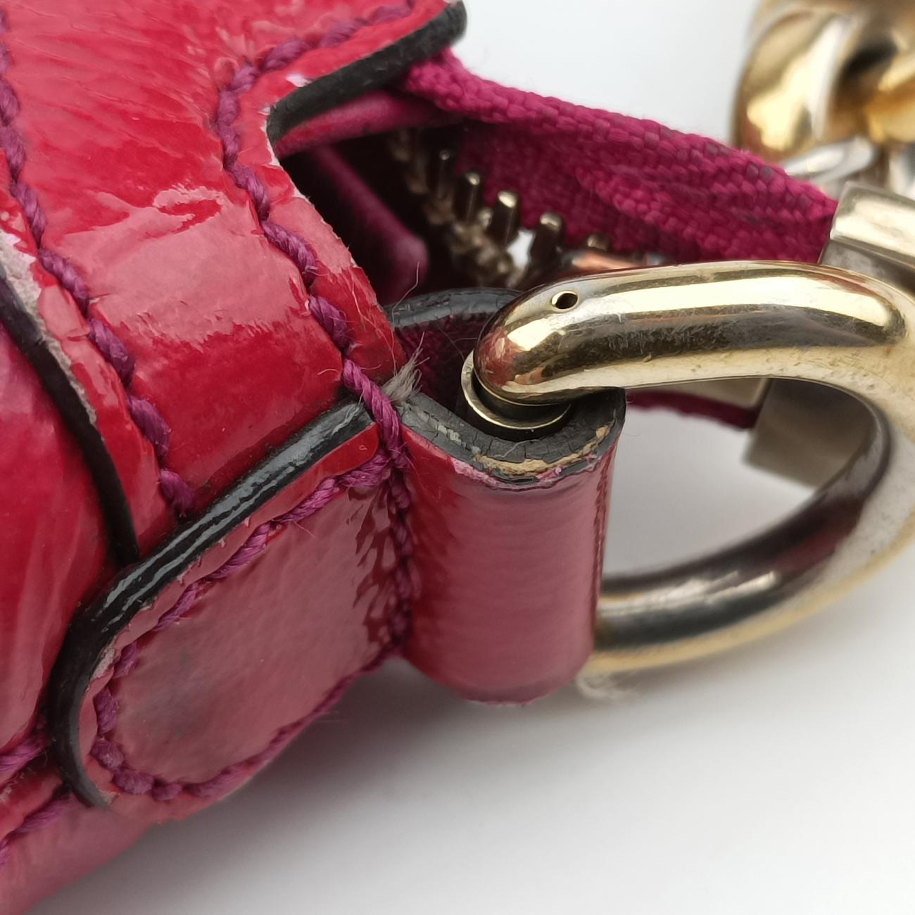 Pre-owned Gucci Soho Rose Patent 308362 shoulderbag | stylenewstar