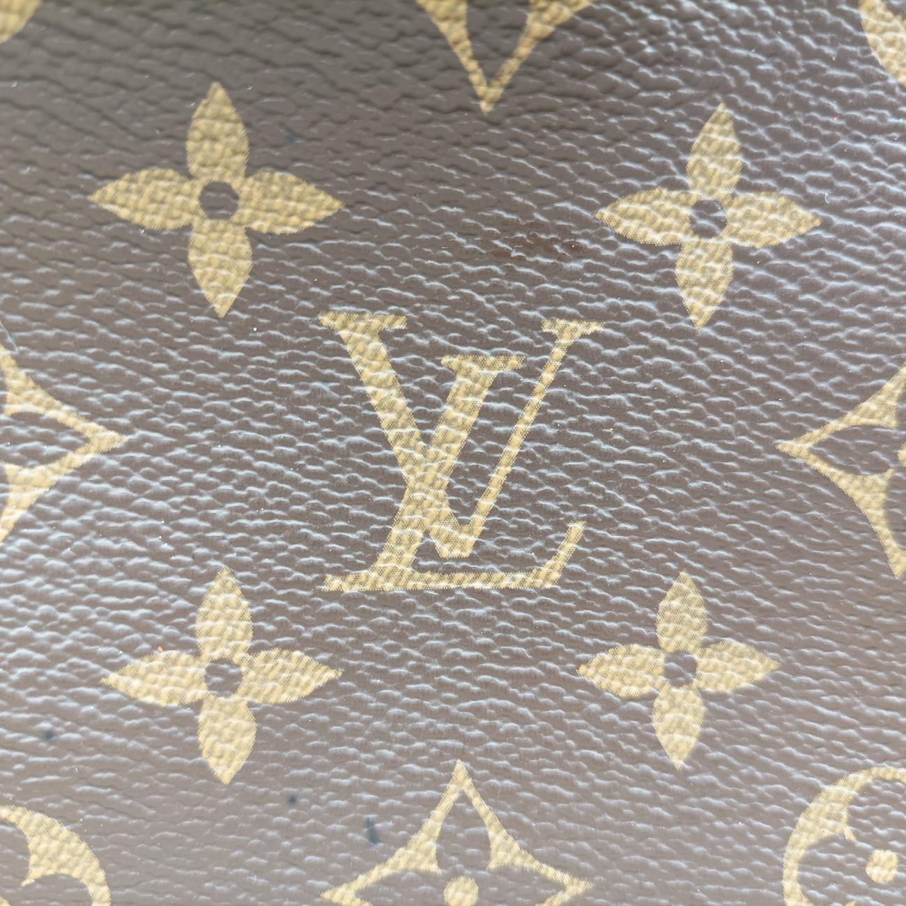 Vintage Louis Vuitton PALLAS brown×Rose Monogram Canvas×calf leather M41147 shoulderbag | stylenewstar