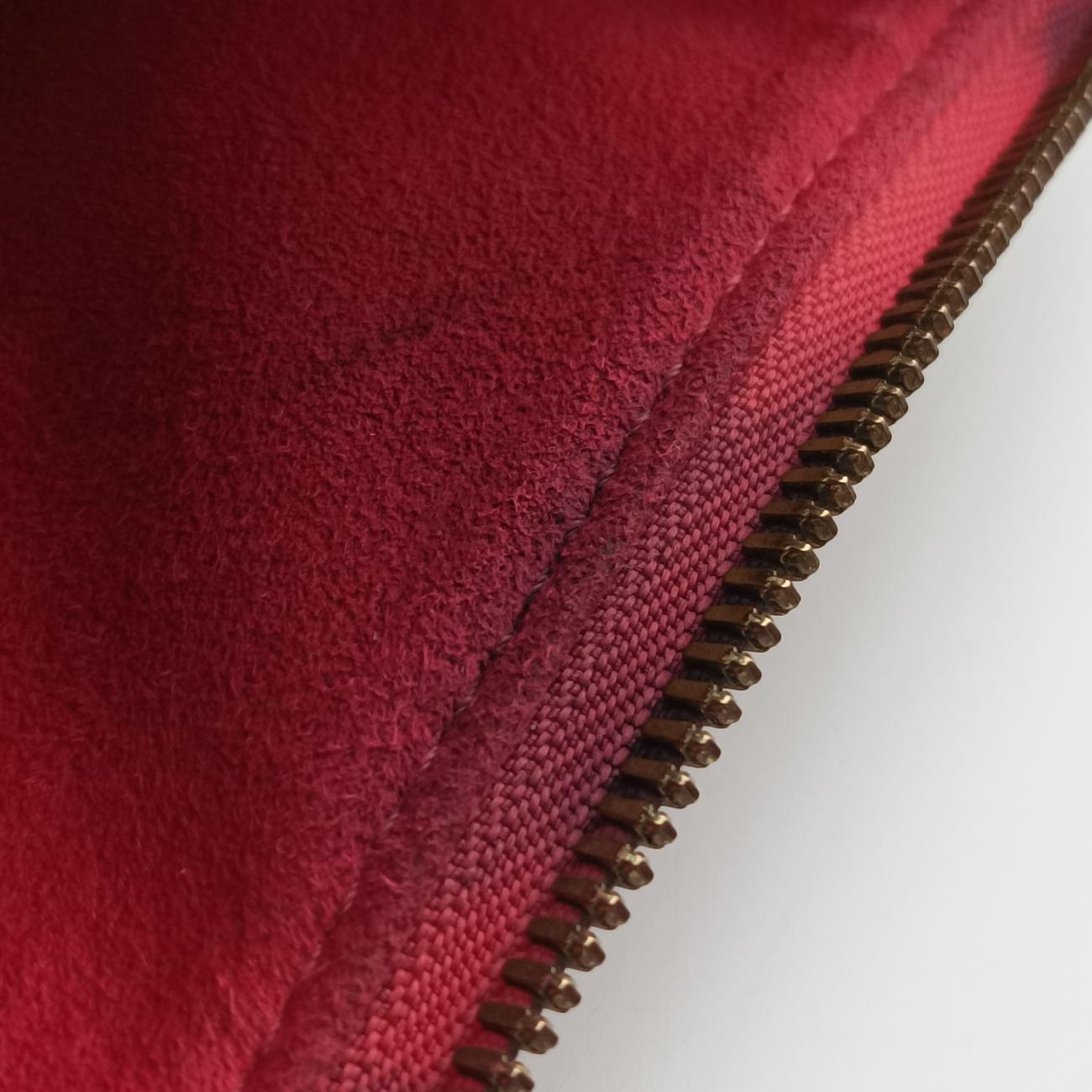 Vintage Louis Vuitton PALLAS brown×Rose Monogram Canvas×calf leather M41147 shoulderbag | stylenewstar