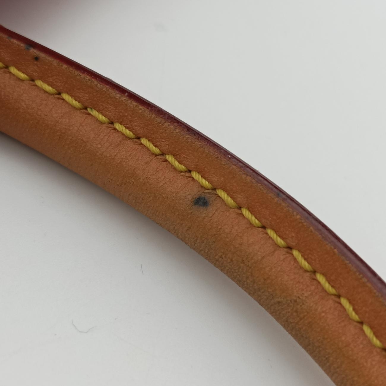 Vintage Louis Vuitton PALLAS brown×Rose Monogram Canvas×calf leather M41147 shoulderbag | stylenewstar