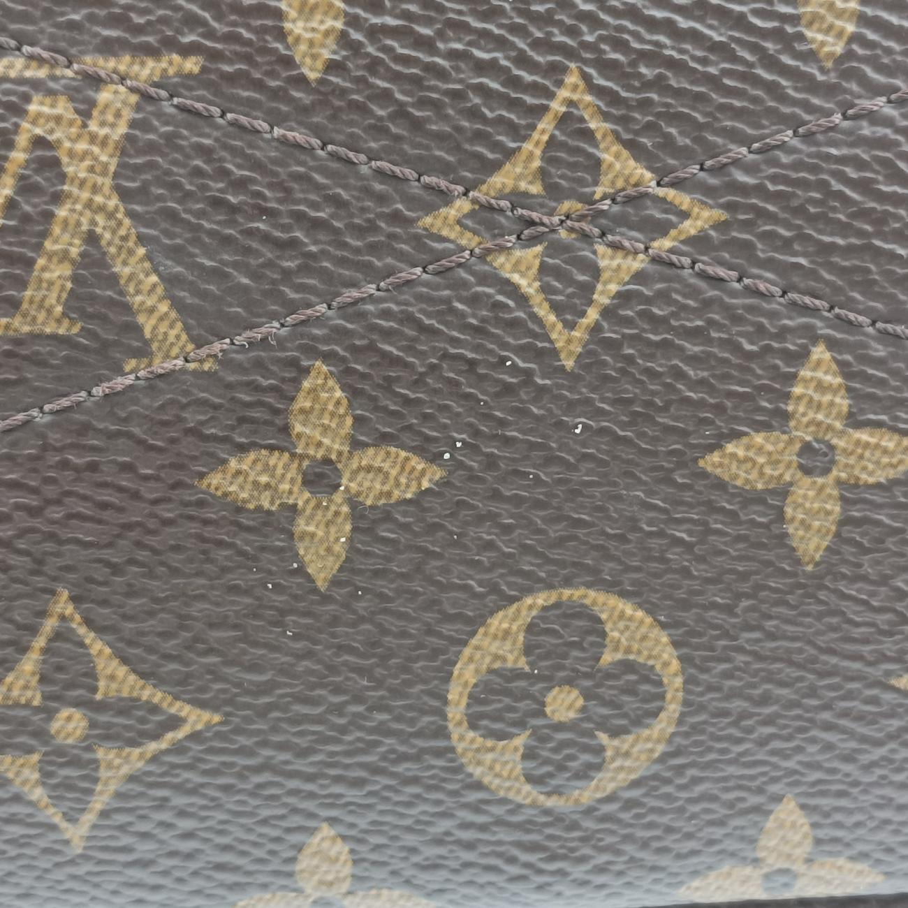 Vintage Louis Vuitton PALLAS brown×Rose Monogram Canvas×calf leather M41147 shoulderbag | stylenewstar