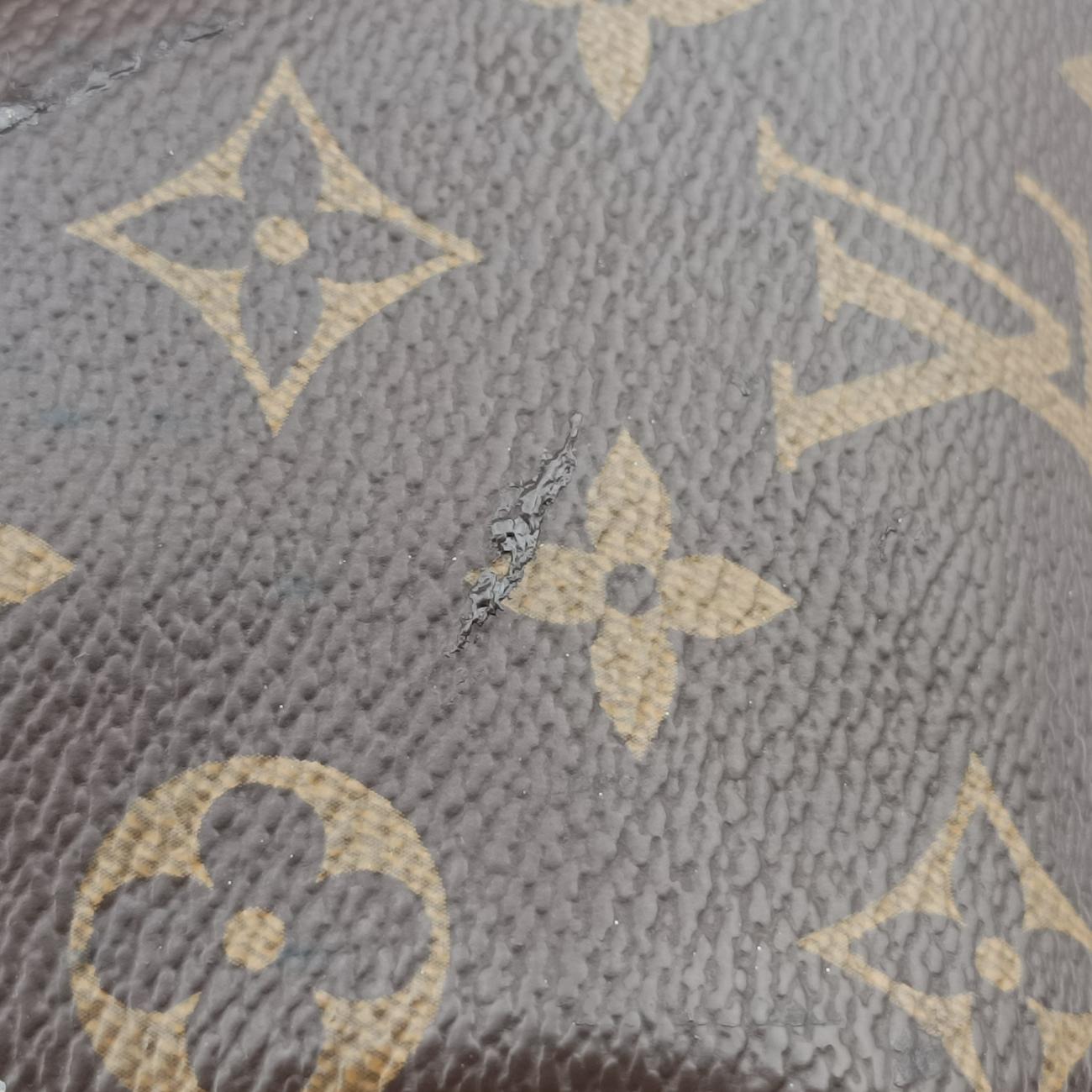 Vintage Louis Vuitton PALLAS brown×Rose Monogram Canvas×calf leather M41147 shoulderbag | stylenewstar