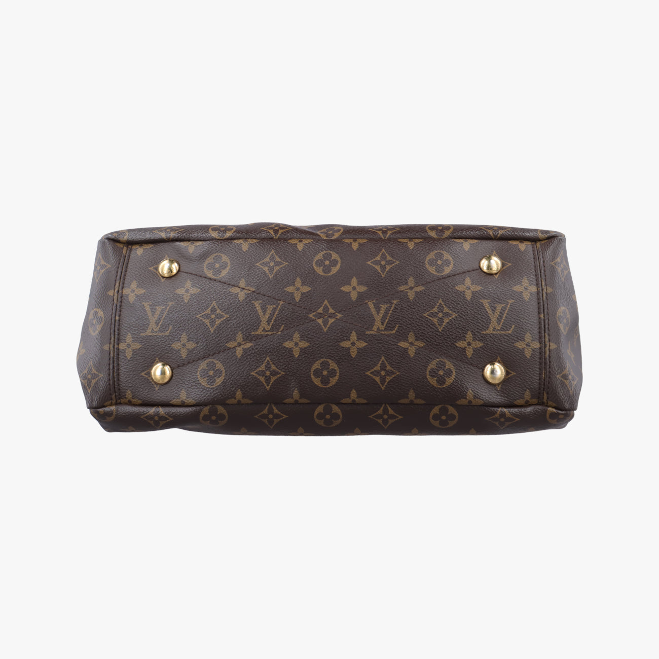 Vintage Louis Vuitton PALLAS brown×Rose Monogram Canvas×calf leather M41147 shoulderbag | stylenewstar