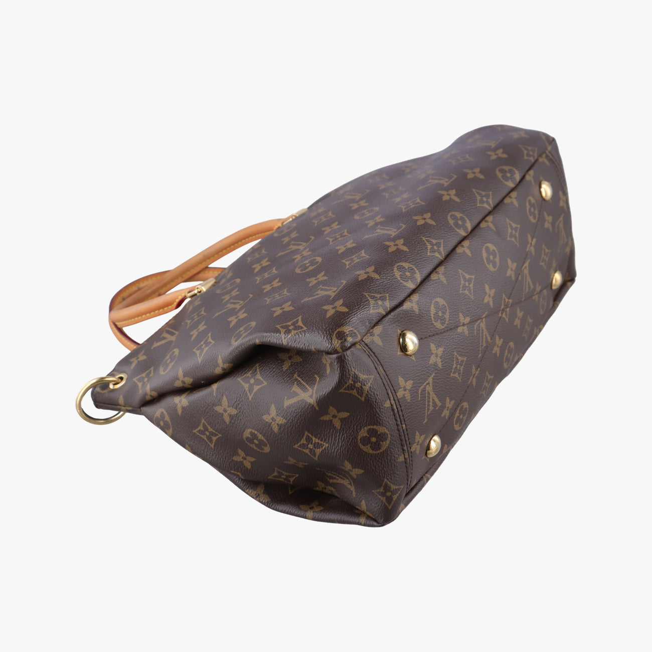 Vintage Louis Vuitton PALLAS brown×Rose Monogram Canvas×calf leather M41147 shoulderbag | stylenewstar