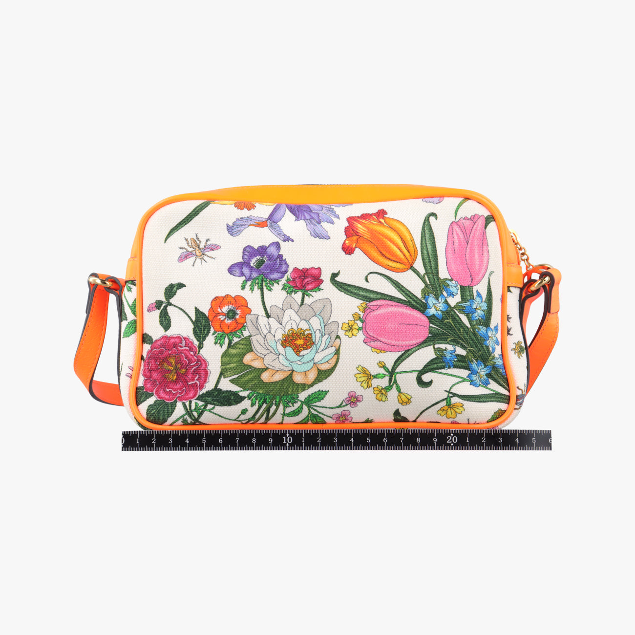Vintage Gucci Floral Multicolour Canvas × Leather 550147 shoulderbag | stylenewstar