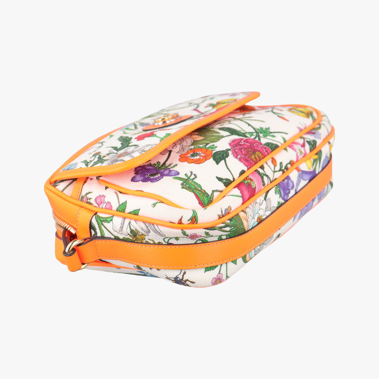 Vintage Gucci Floral Multicolour Canvas × Leather 550147 shoulderbag | stylenewstar