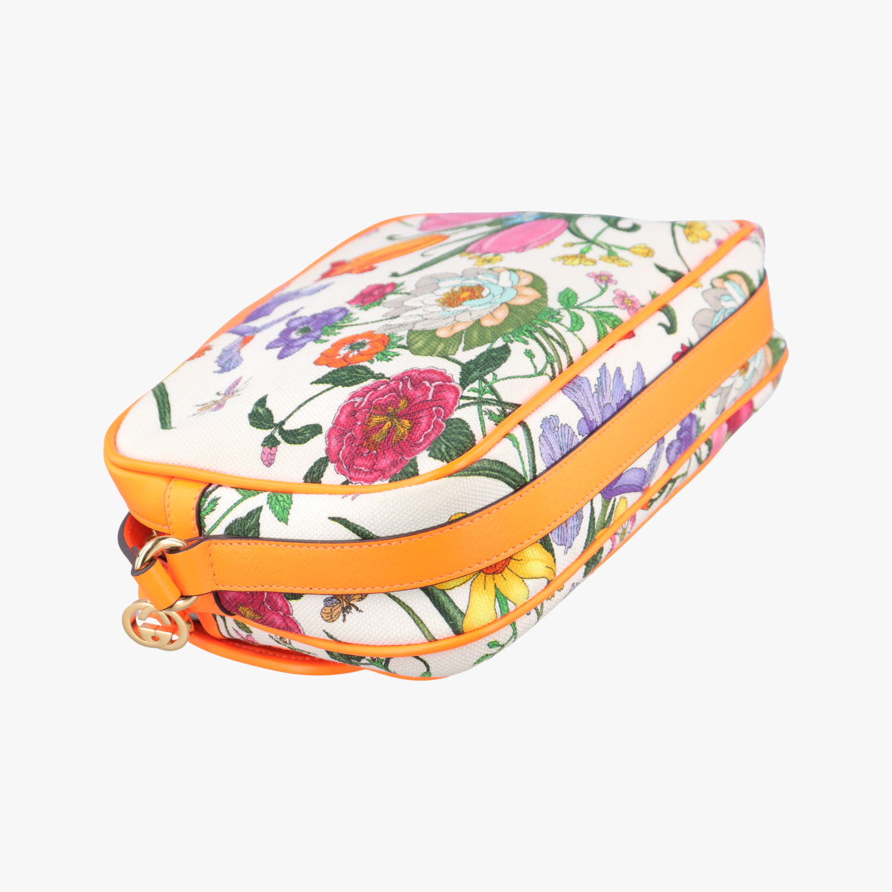 Vintage Gucci Floral Multicolour Canvas × Leather 550147 shoulderbag | stylenewstar