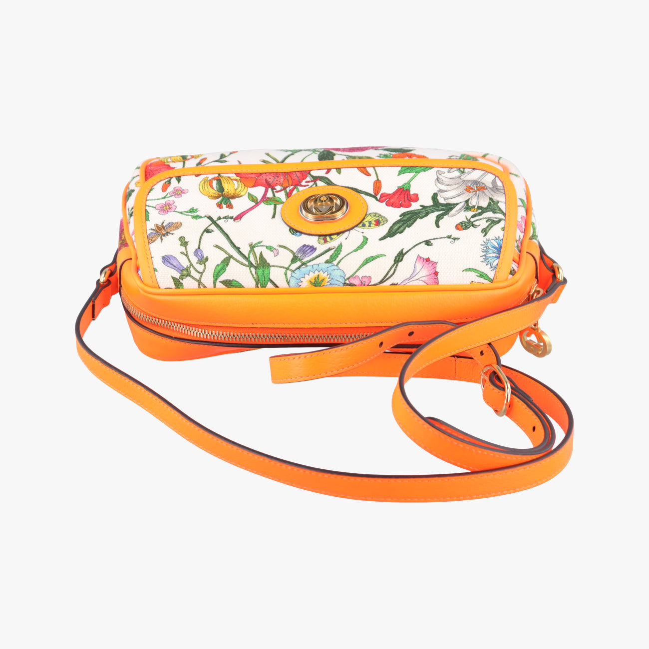 Vintage Gucci Floral Multicolour Canvas × Leather 550147 shoulderbag | stylenewstar