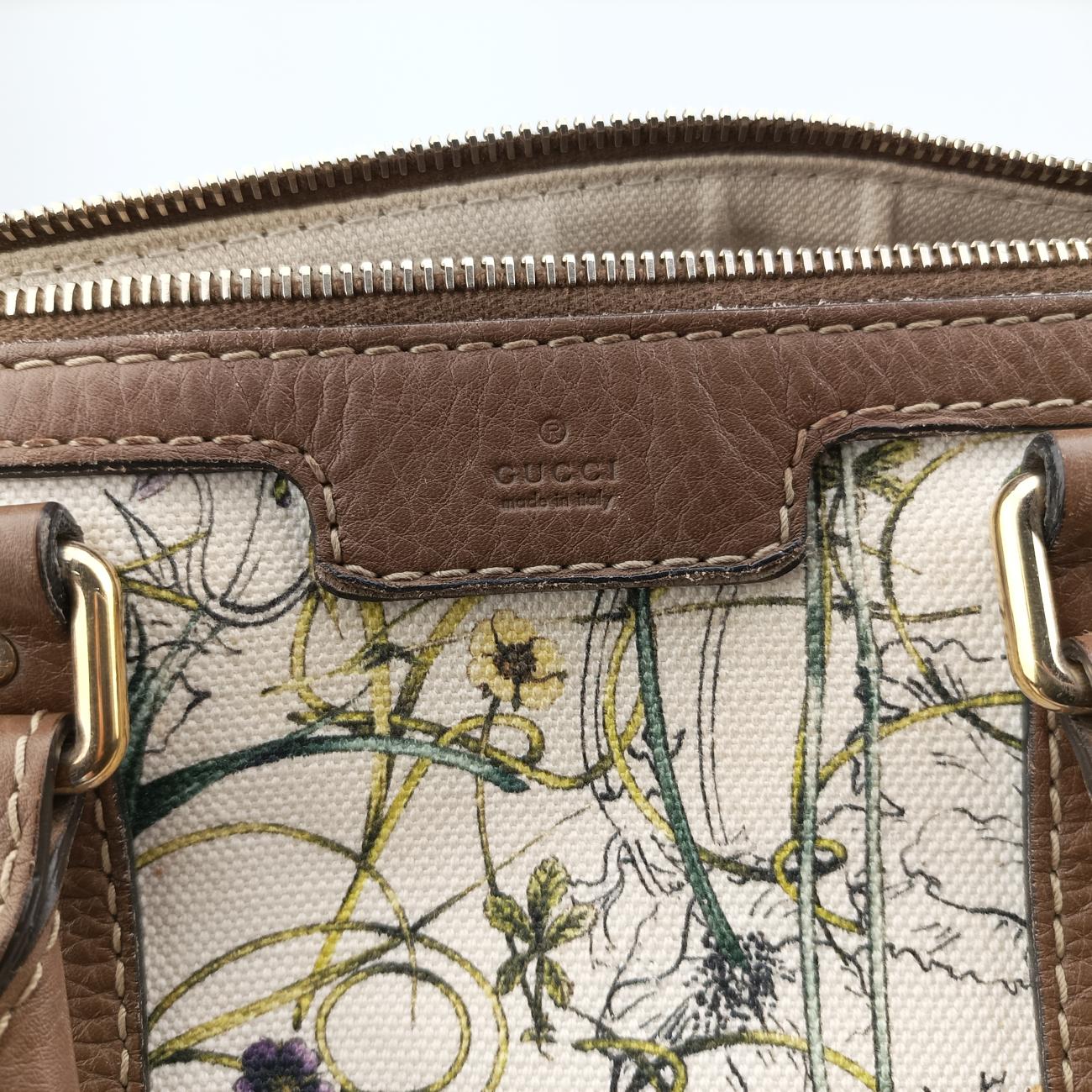 Vintage Gucci Sherry Line Multicolour canvas x leather 247205 shoulderbag | stylenewstar