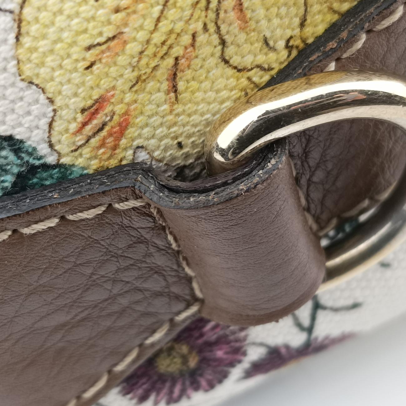 Vintage Gucci Sherry Line Multicolour canvas x leather 247205 shoulderbag | stylenewstar