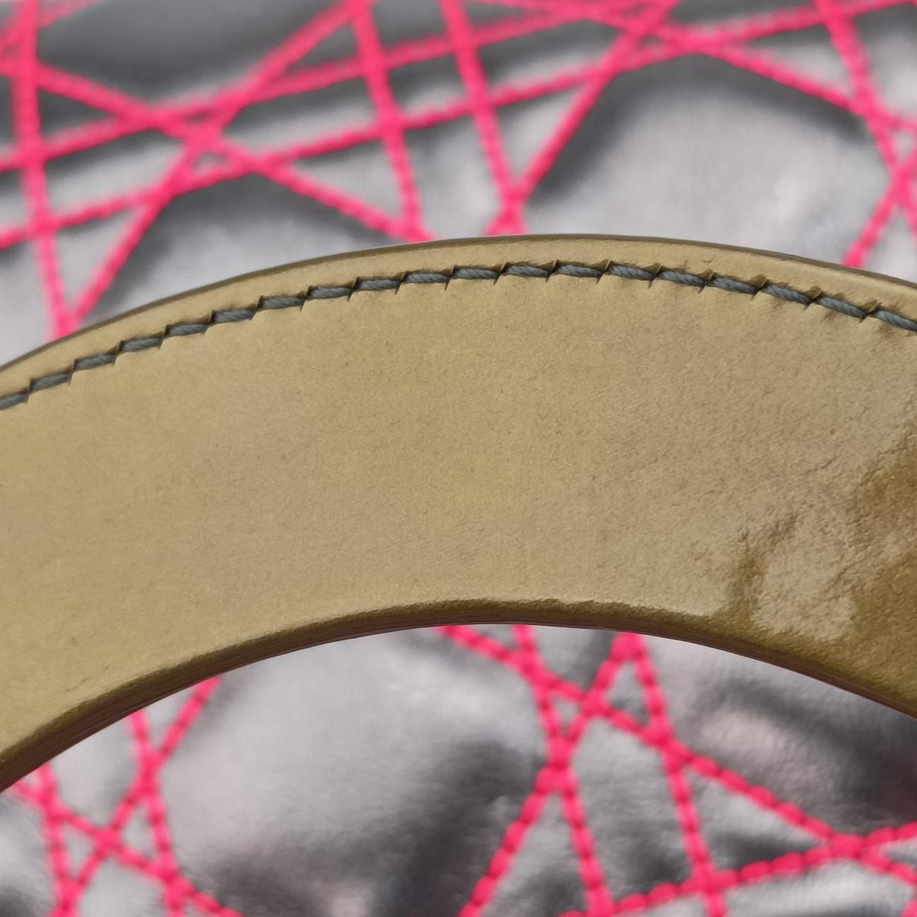 Pre-owned Christian Dior Lady Dior Silver x Golden x Pink lambskin  handbag | stylenewstar