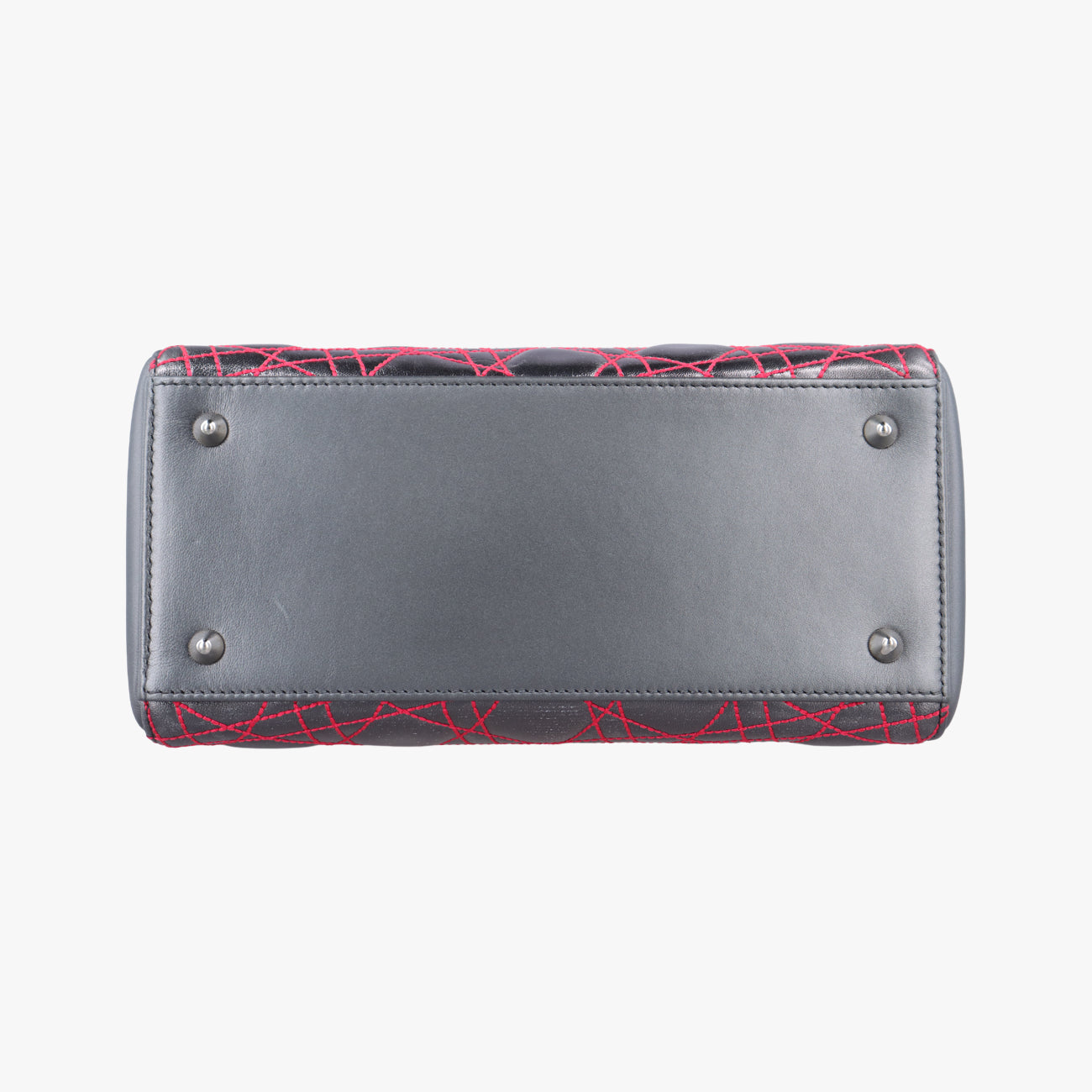 Pre-owned Christian Dior Lady Dior Silver x Golden x Pink lambskin  handbag | stylenewstar