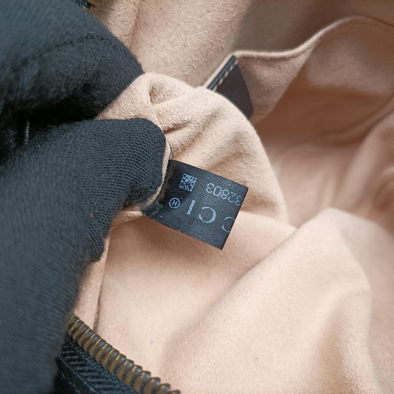 Pre-owned Gucci GG Marmont Black Leather 448065 shoulderbag | stylenewstar