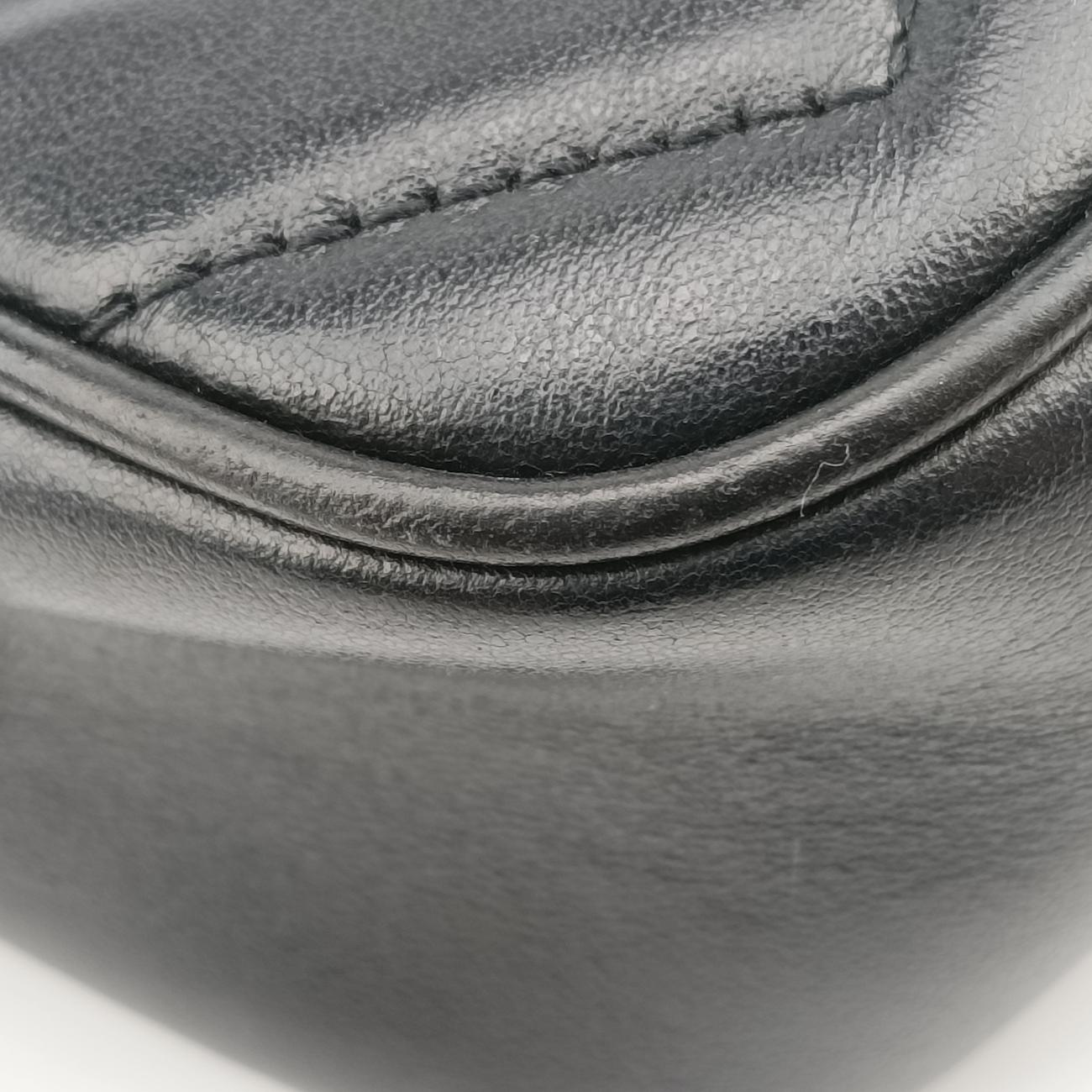 Pre-owned Gucci GG Marmont Black Leather 448065 shoulderbag | stylenewstar