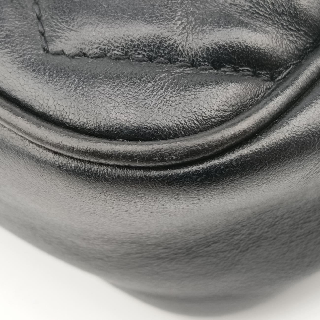 Pre-owned Gucci GG Marmont Black Leather 448065 shoulderbag | stylenewstar