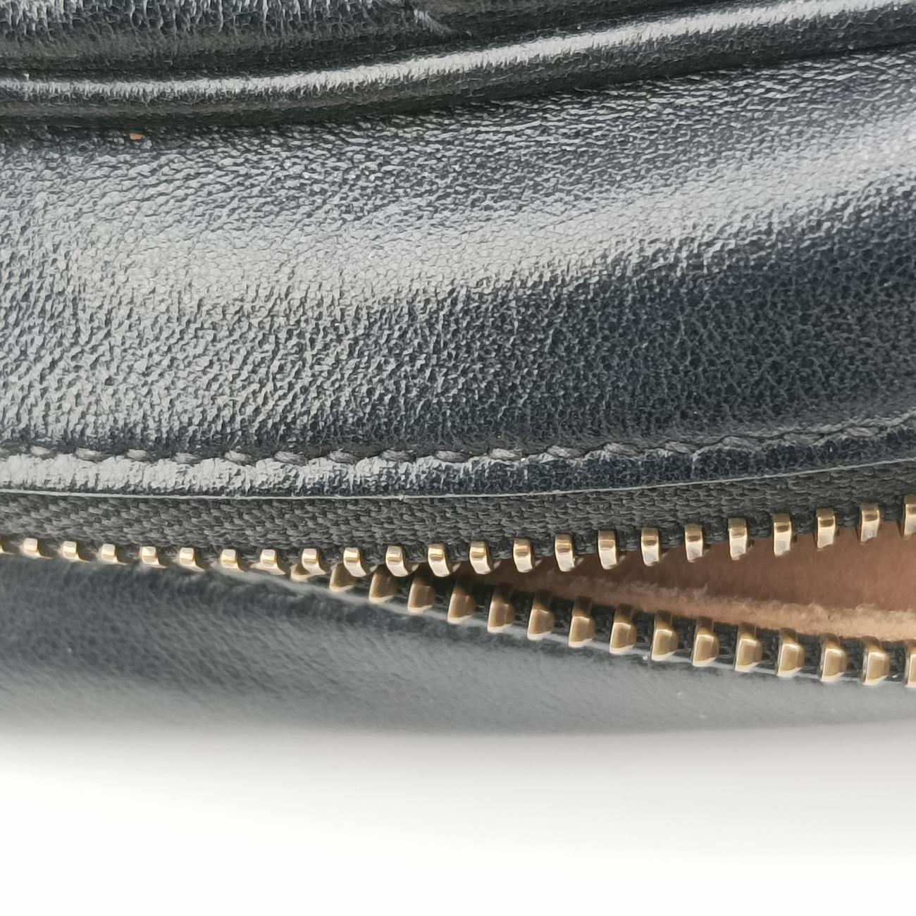 Pre-owned Gucci GG Marmont Black Leather 448065 shoulderbag | stylenewstar