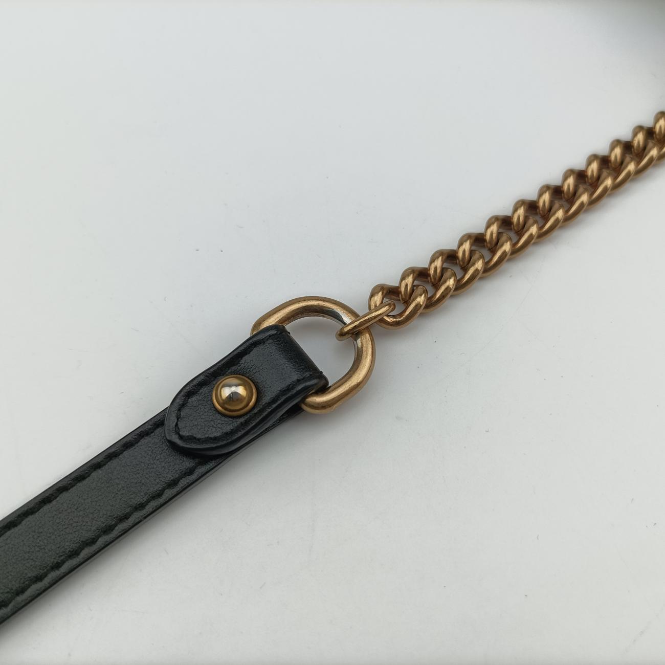 Pre-owned Gucci GG Marmont Black Leather 448065 shoulderbag | stylenewstar