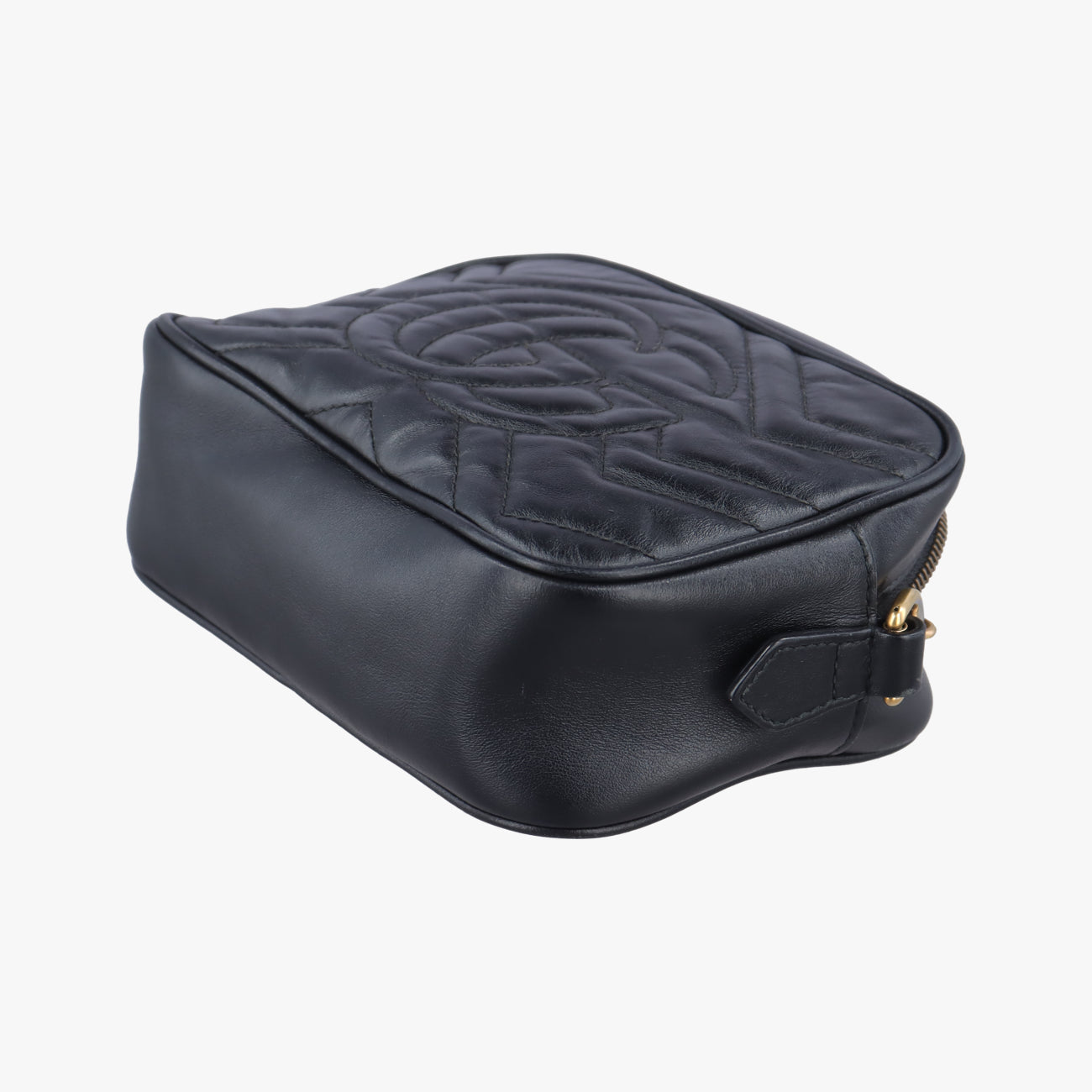 Pre-owned Gucci GG Marmont Black Leather 448065 shoulderbag | stylenewstar