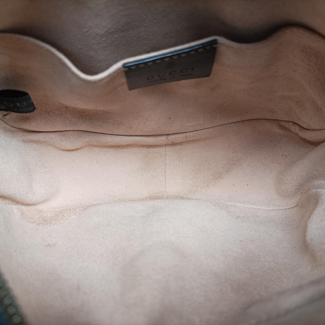 Pre-owned Gucci GG Marmont Black Leather 448065 shoulderbag | stylenewstar