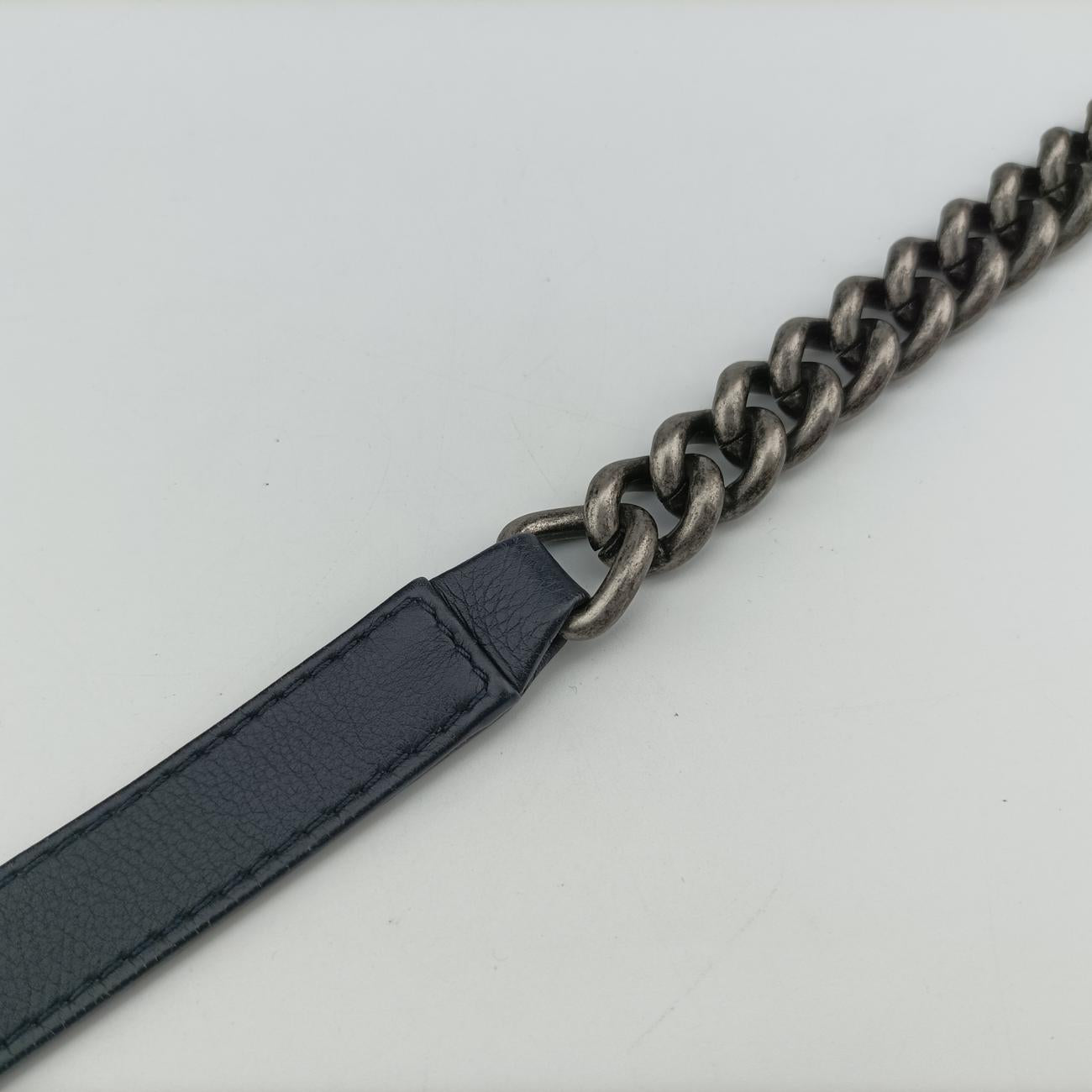 Pre-owned Chanel BOY CHANEL Navy Leather A67948 shoulderbag | stylenewstar