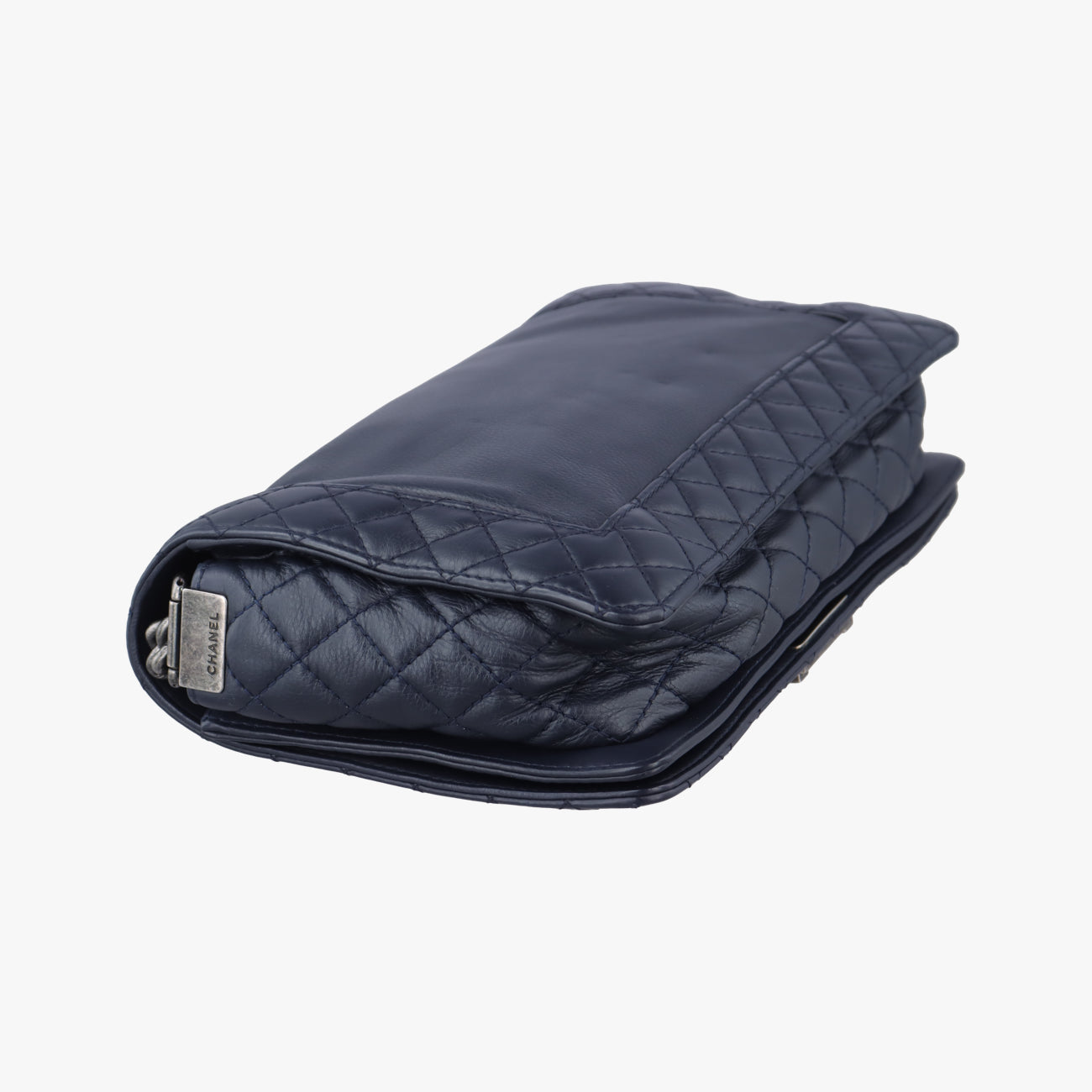 Pre-owned Chanel BOY CHANEL Navy Leather A67948 shoulderbag | stylenewstar