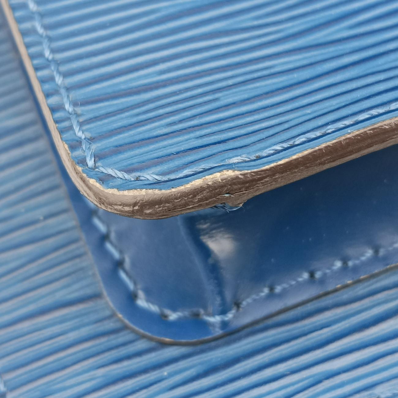 Pre-owned Louis Vuitton Monceau BB Andigo blue Epi M40785 shoulderbag | stylenewstar