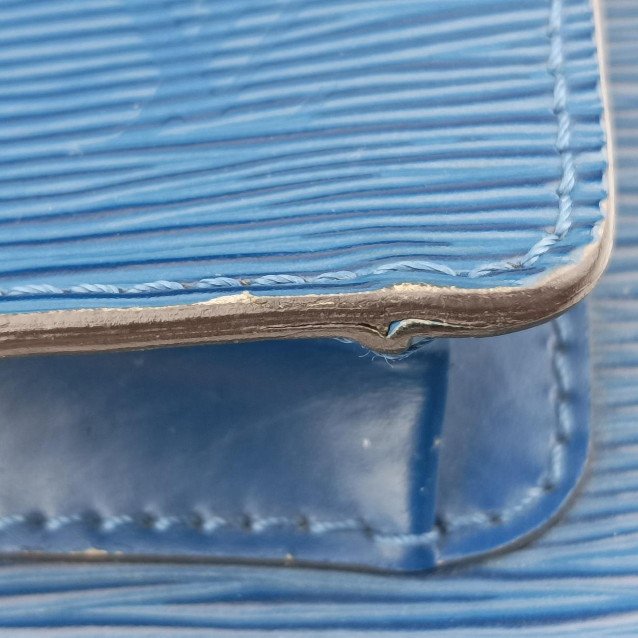 Pre-owned Louis Vuitton Monceau BB Andigo blue Epi M40785 shoulderbag | stylenewstar