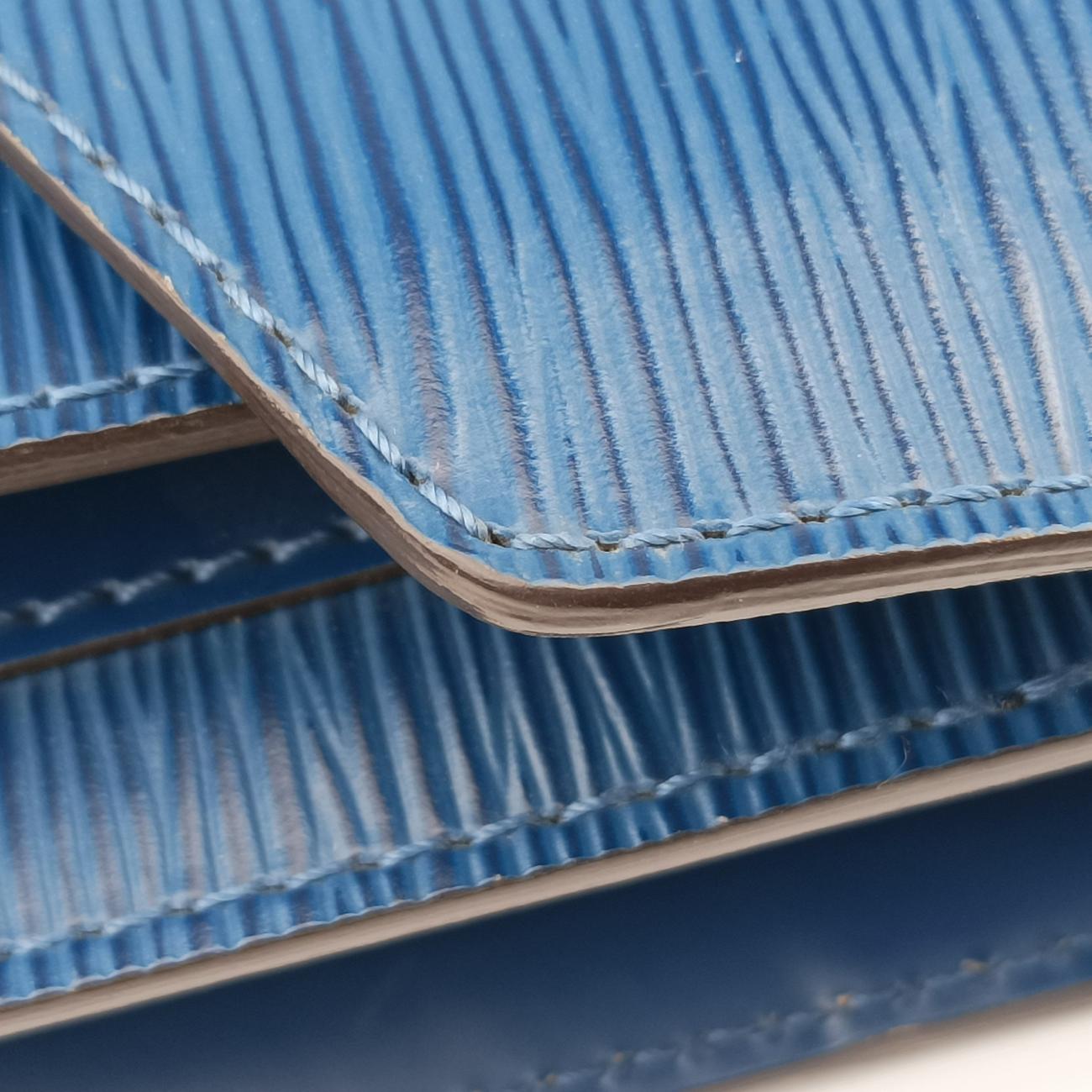 Pre-owned Louis Vuitton Monceau BB Andigo blue Epi M40785 shoulderbag | stylenewstar