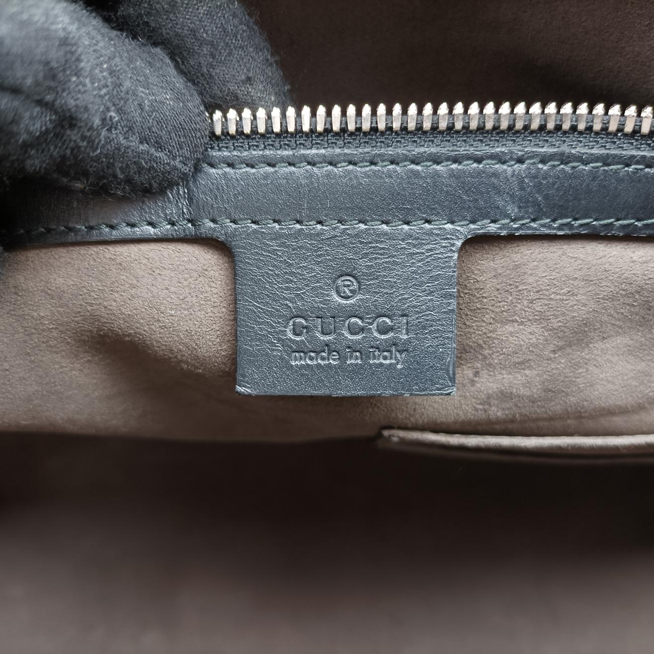 Pre-owned Gucci KALEIDO Beige x black PVC coated canvas 406384 handbag | stylenewstar