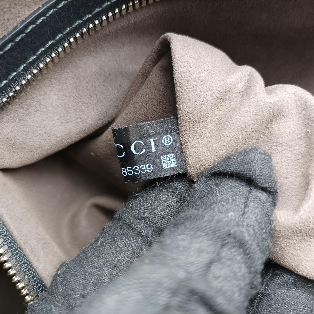 Pre-owned Gucci KALEIDO Beige x black PVC coated canvas 406384 handbag | stylenewstar