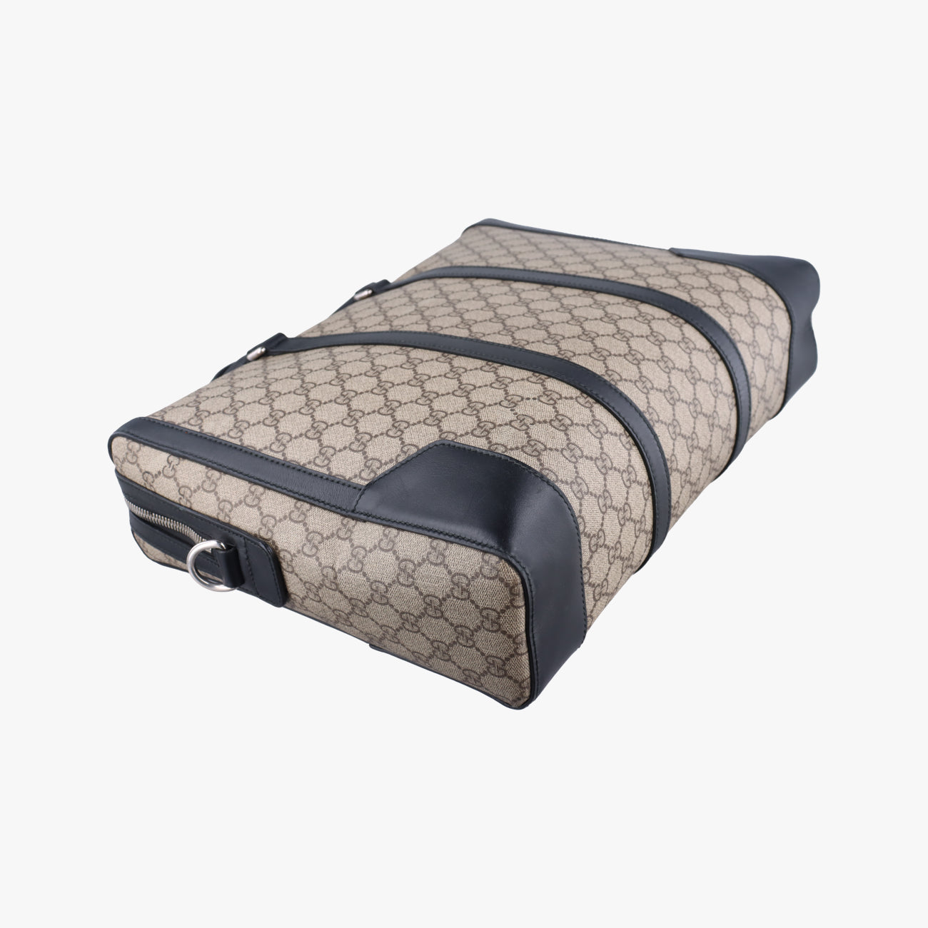 Pre-owned Gucci KALEIDO Beige x black PVC coated canvas 406384 handbag | stylenewstar