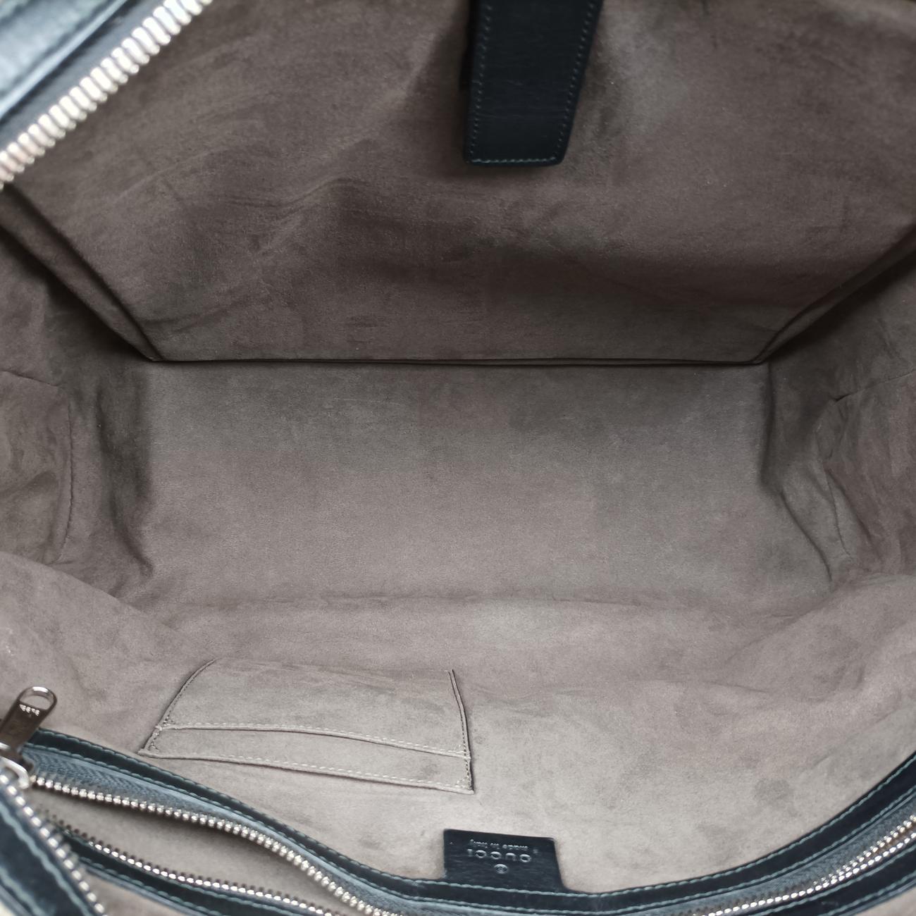 Pre-owned Gucci KALEIDO Beige x black PVC coated canvas 406384 handbag | stylenewstar