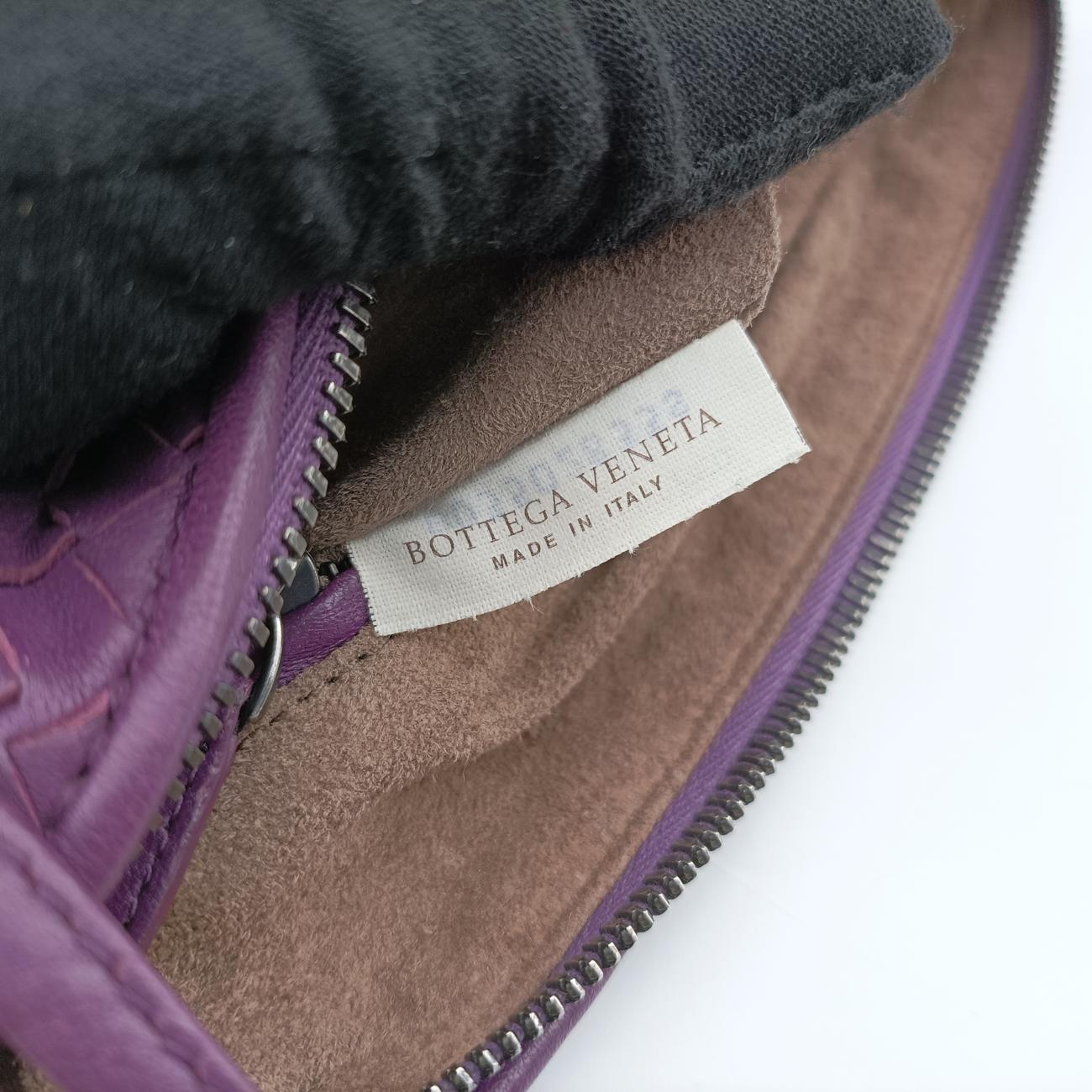 Vintage Bottega Veneta NODINI Intrecciato Purple lambskin  shoulderbag | stylenewstar