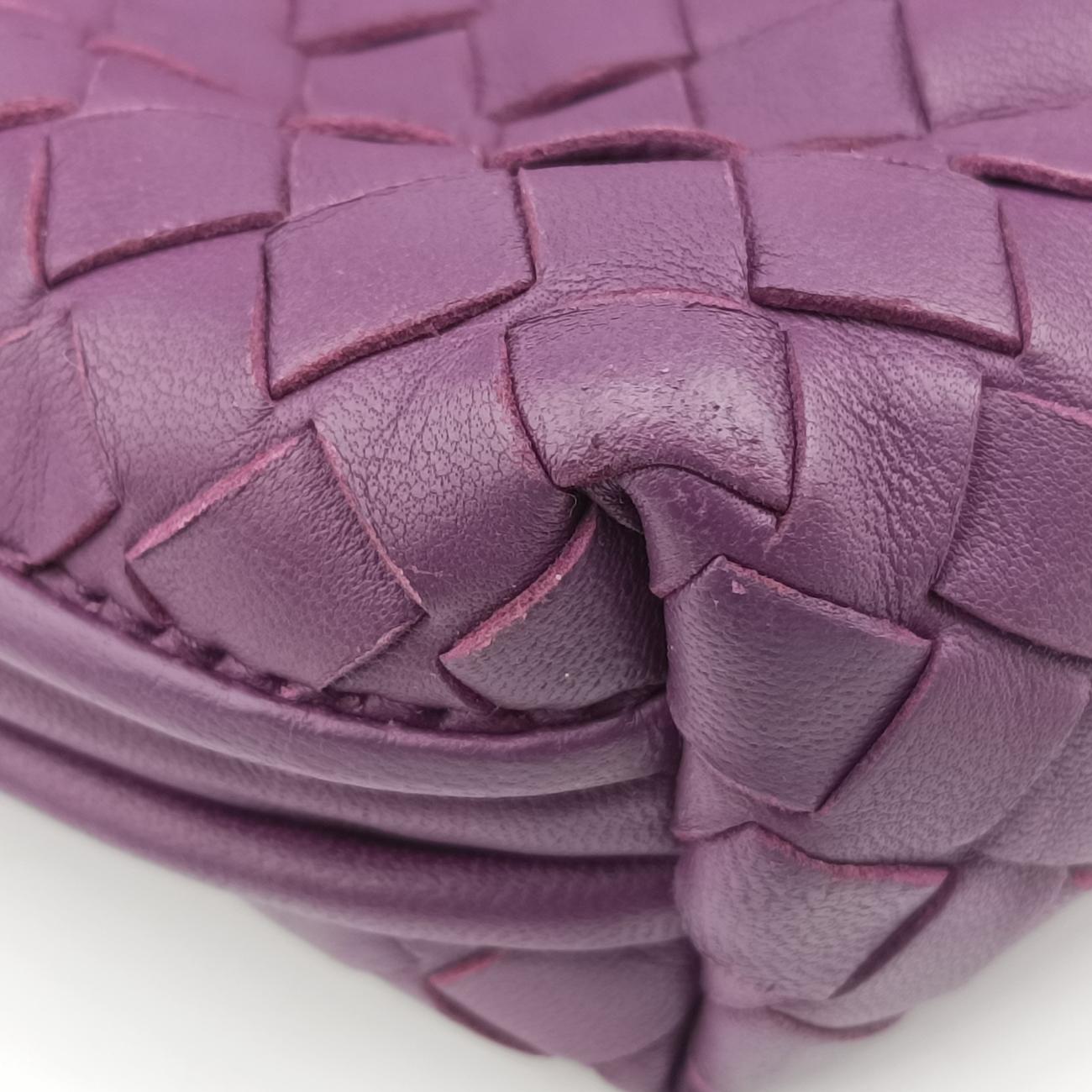 Vintage Bottega Veneta NODINI Intrecciato Purple lambskin  shoulderbag | stylenewstar