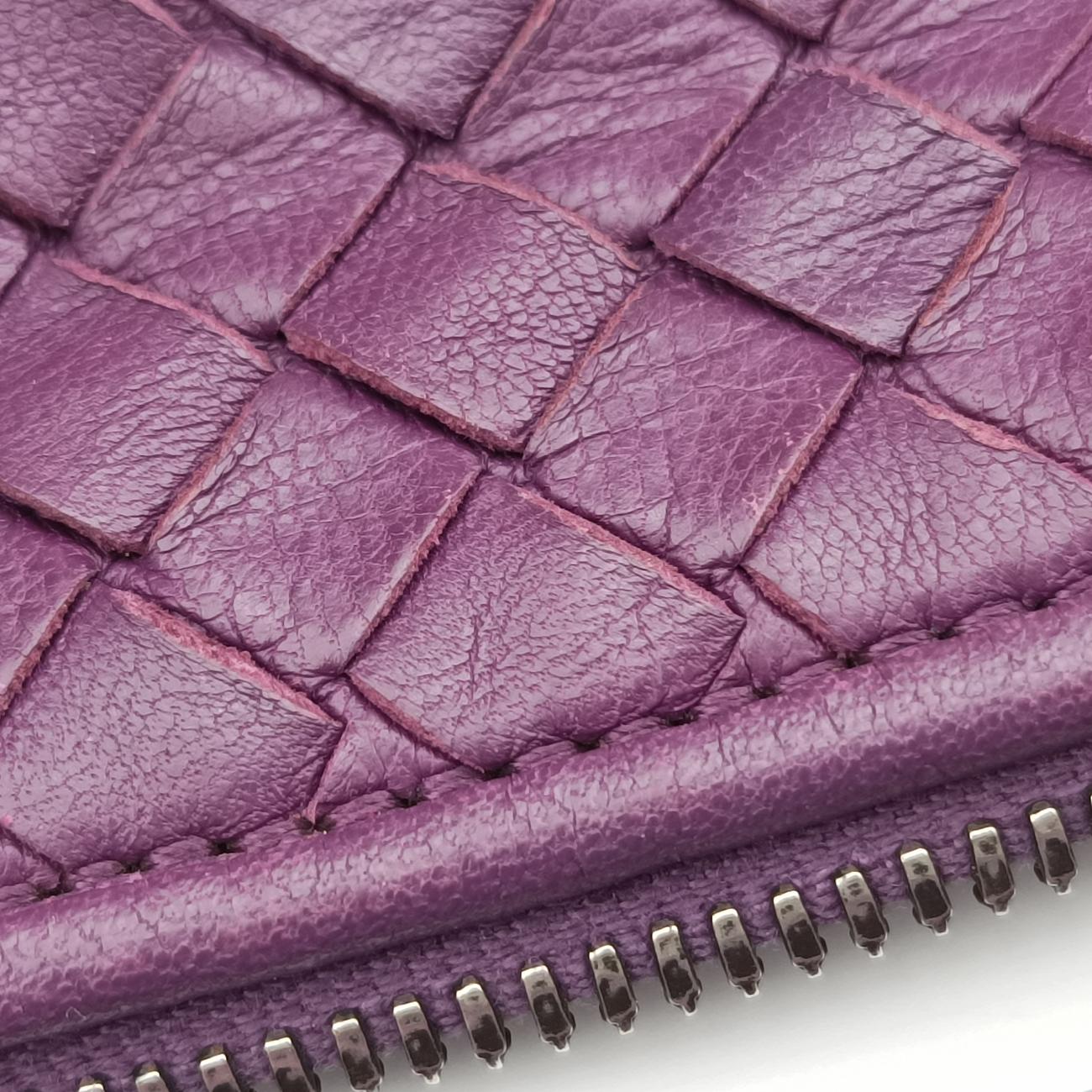Vintage Bottega Veneta NODINI Intrecciato Purple lambskin  shoulderbag | stylenewstar