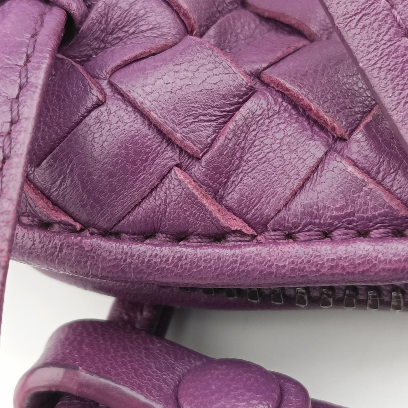 Vintage Bottega Veneta NODINI Intrecciato Purple lambskin  shoulderbag | stylenewstar