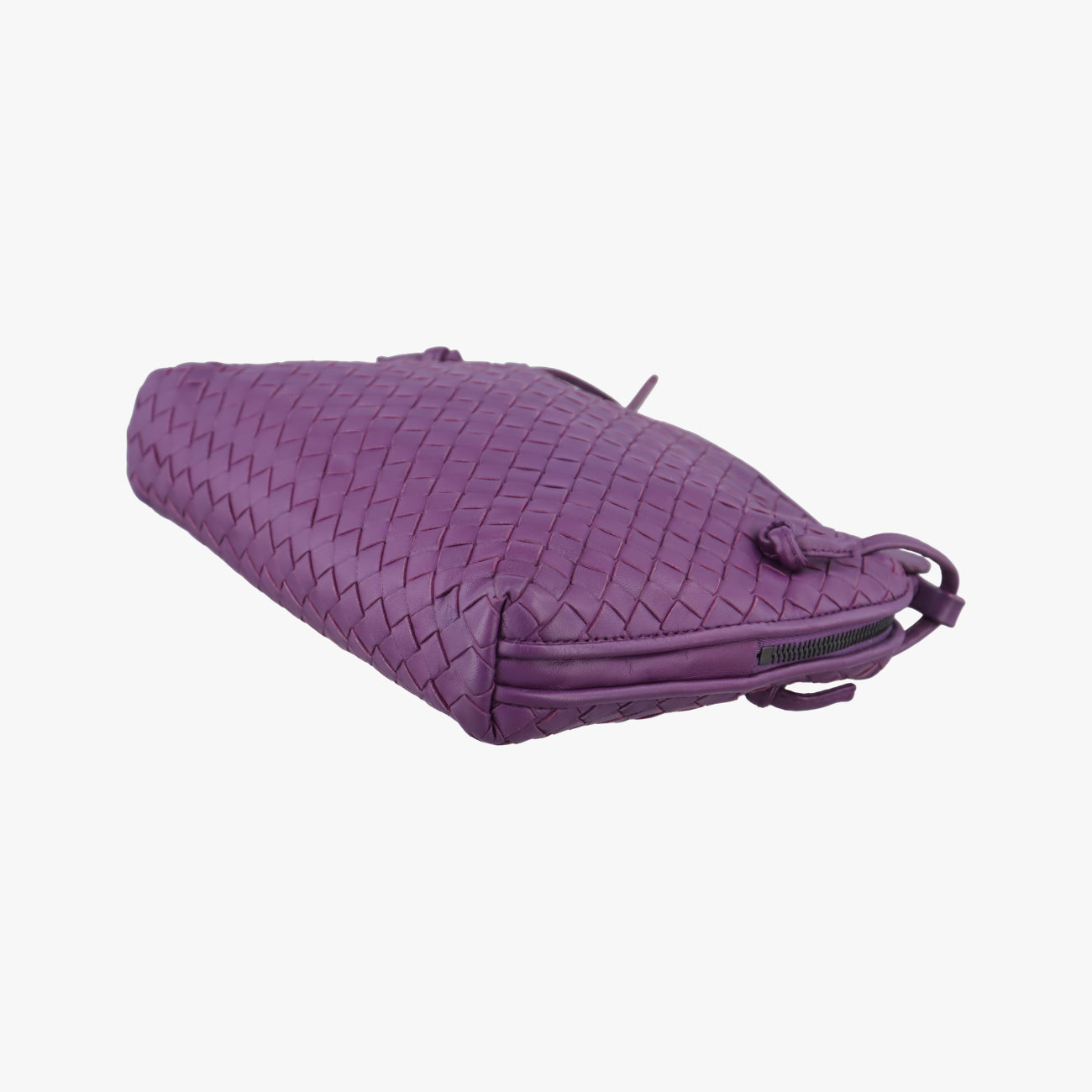 Vintage Bottega Veneta NODINI Intrecciato Purple lambskin  shoulderbag | stylenewstar