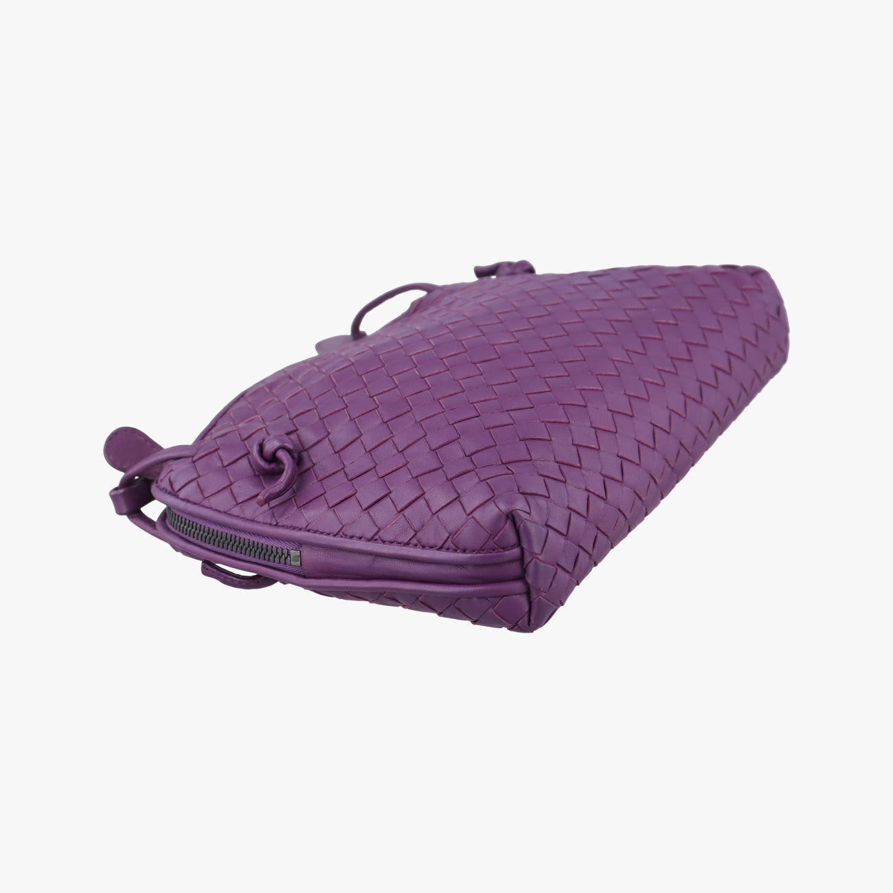 Vintage Bottega Veneta NODINI Intrecciato Purple lambskin  shoulderbag | stylenewstar