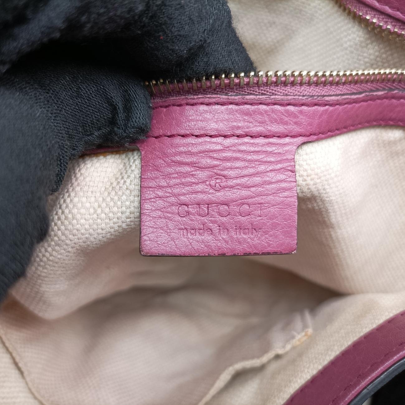 Pre-owned Gucci SOHO Burgundy Leather 336752 shoulderbag | stylenewstar