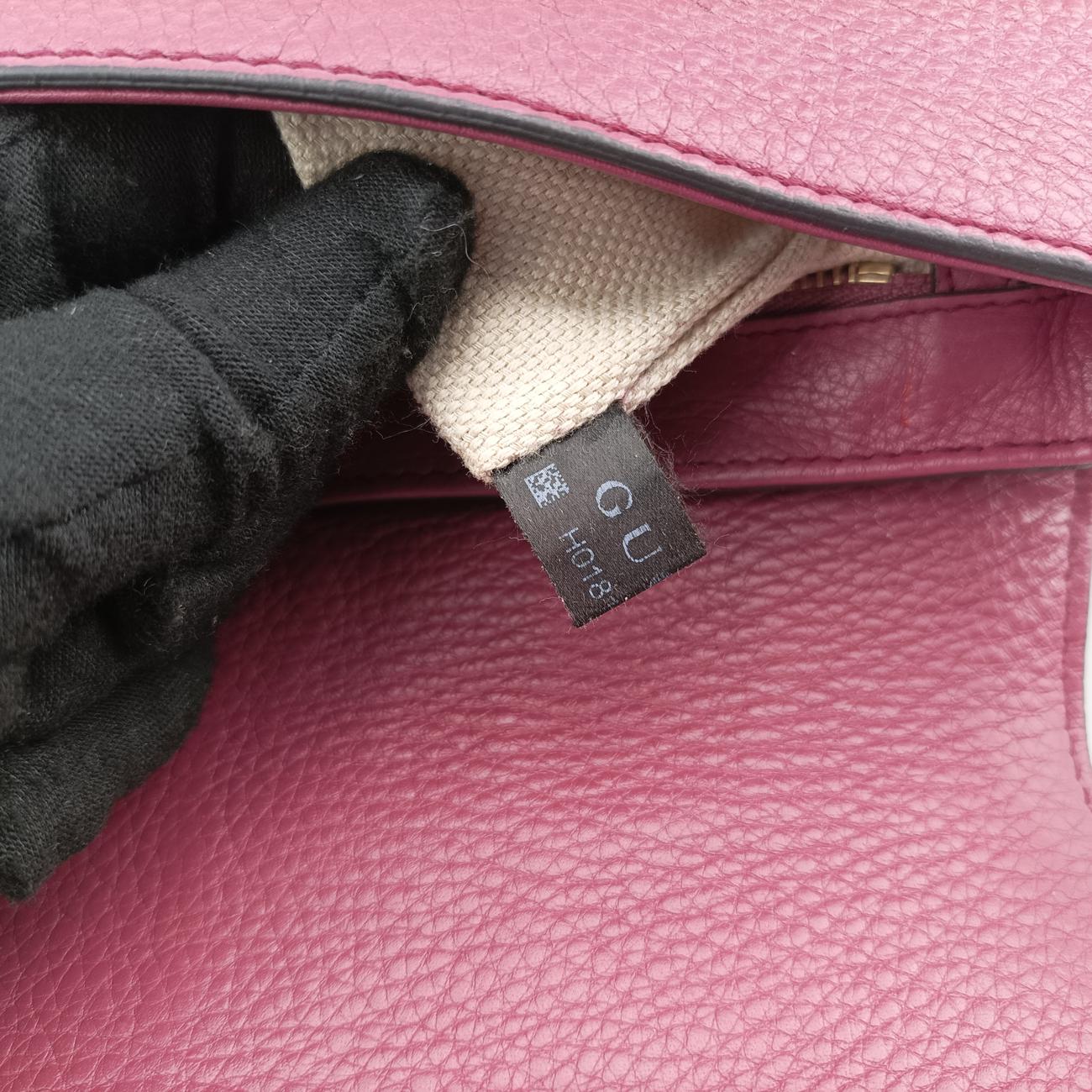 Pre-owned Gucci SOHO Burgundy Leather 336752 shoulderbag | stylenewstar