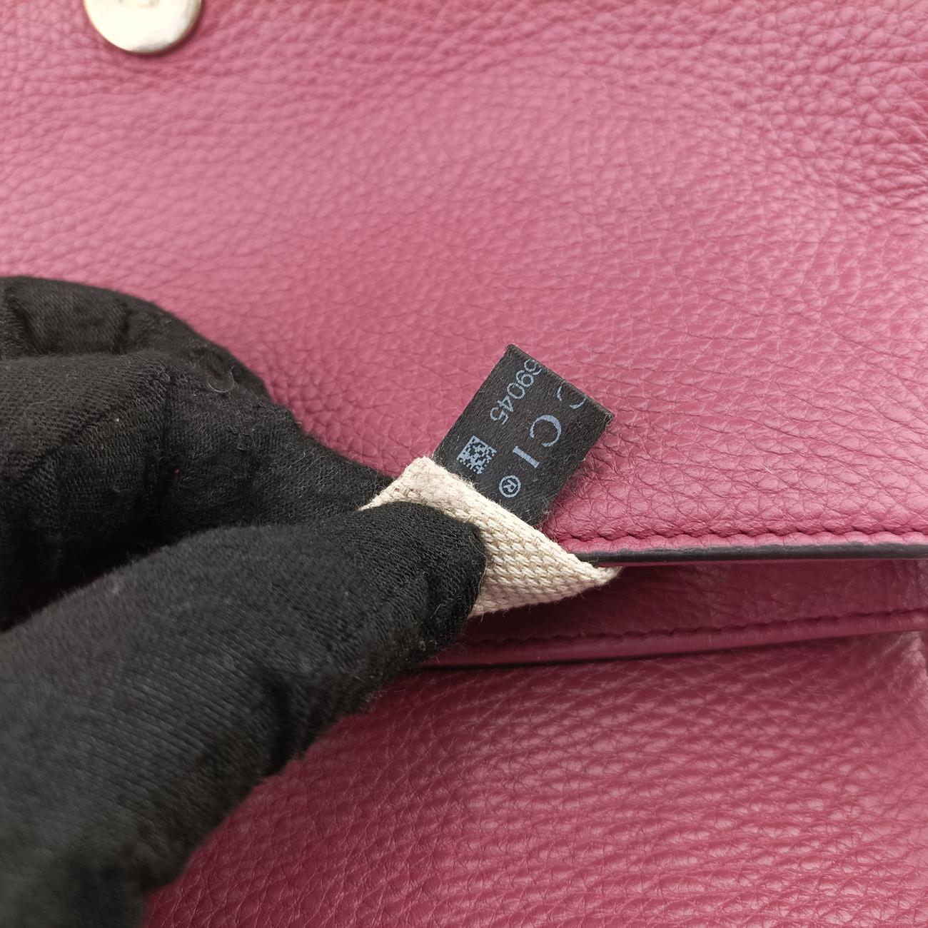 Pre-owned Gucci SOHO Burgundy Leather 336752 shoulderbag | stylenewstar