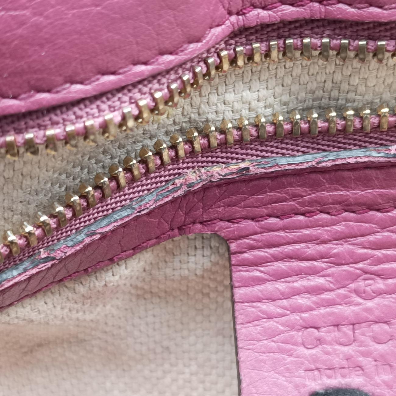 Pre-owned Gucci SOHO Burgundy Leather 336752 shoulderbag | stylenewstar