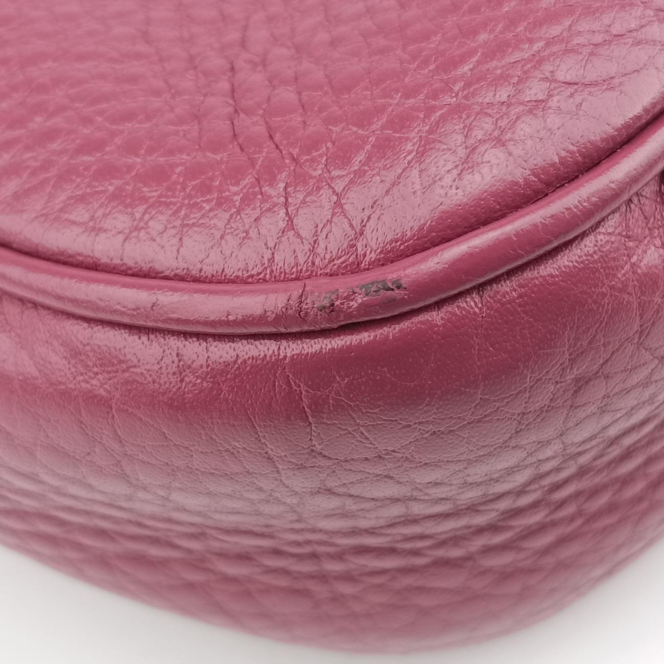 Pre-owned Gucci SOHO Burgundy Leather 336752 shoulderbag | stylenewstar