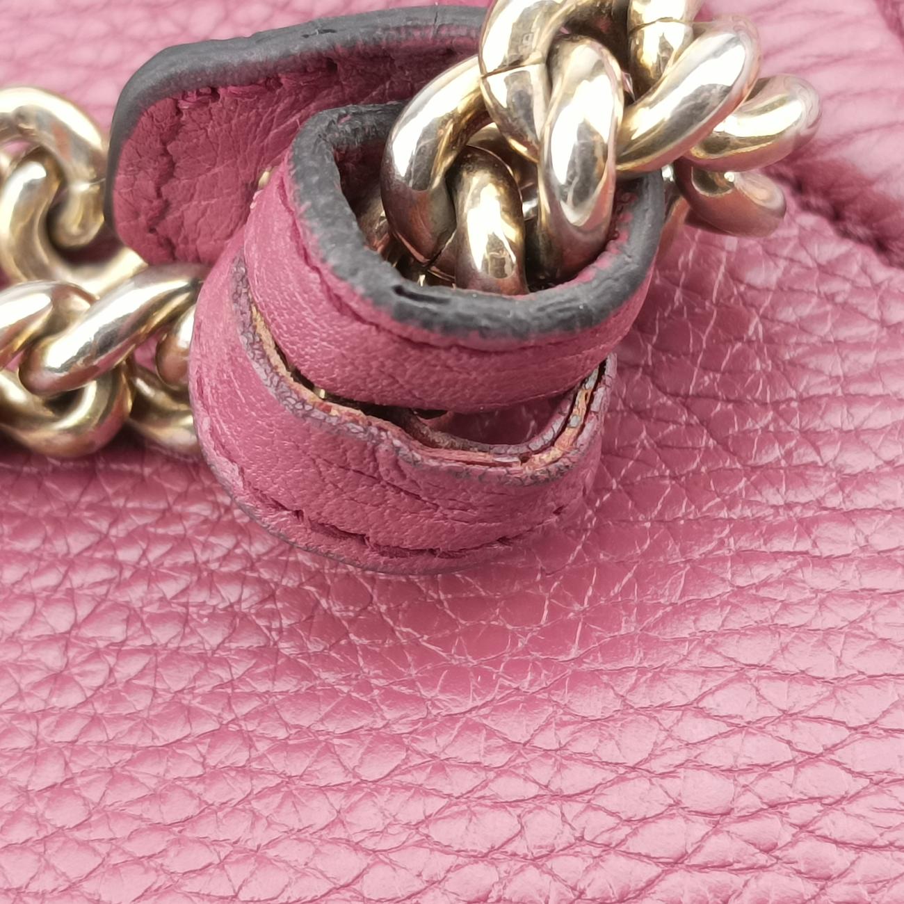 Pre-owned Gucci SOHO Burgundy Leather 336752 shoulderbag | stylenewstar