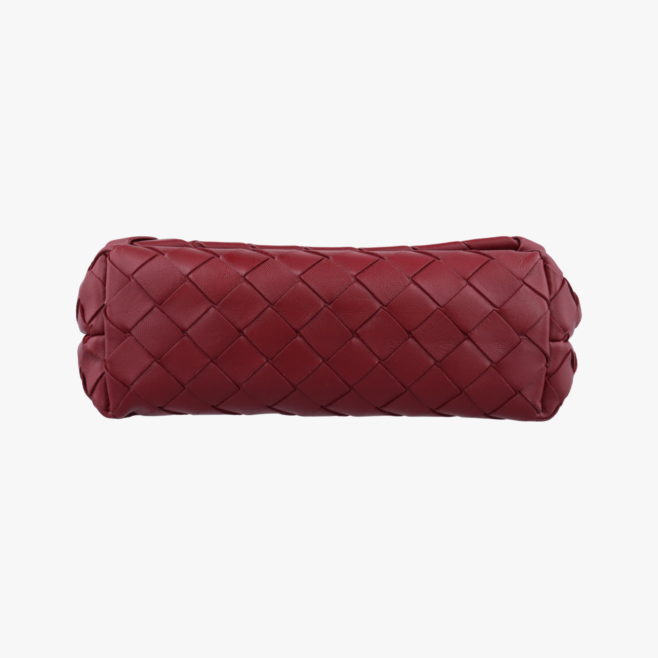 Pre-owned Bottega Veneta Intrecciato Burgundy lambskin  shoulderbag | stylenewstar