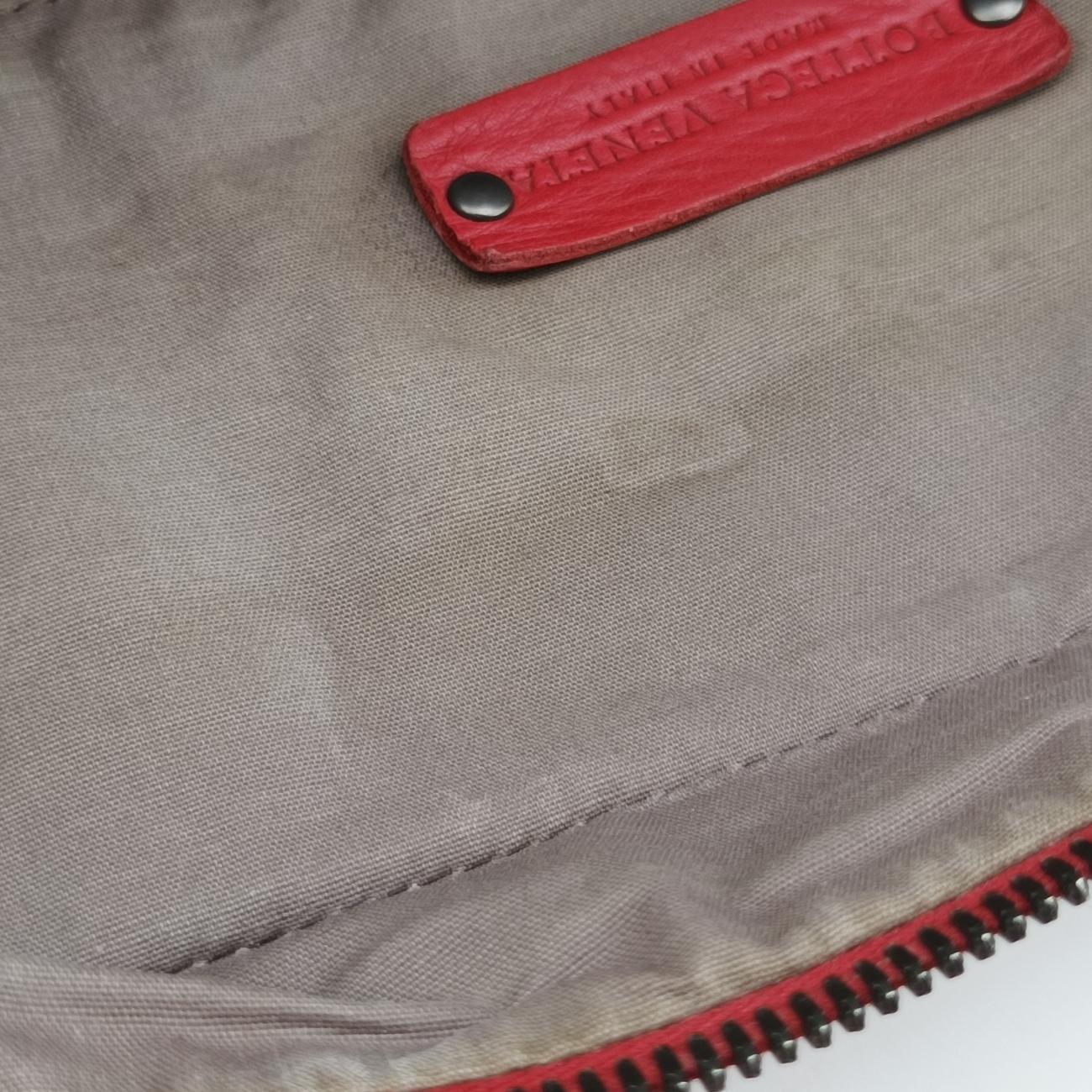 Pre-owned Bottega Veneta Intrecciato Red lambskin  handbag | stylenewstar