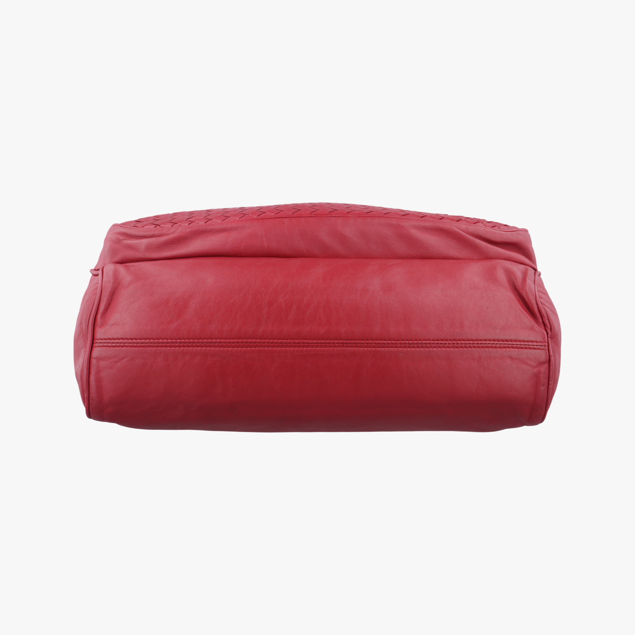 Pre-owned Bottega Veneta Intrecciato Red lambskin  handbag | stylenewstar