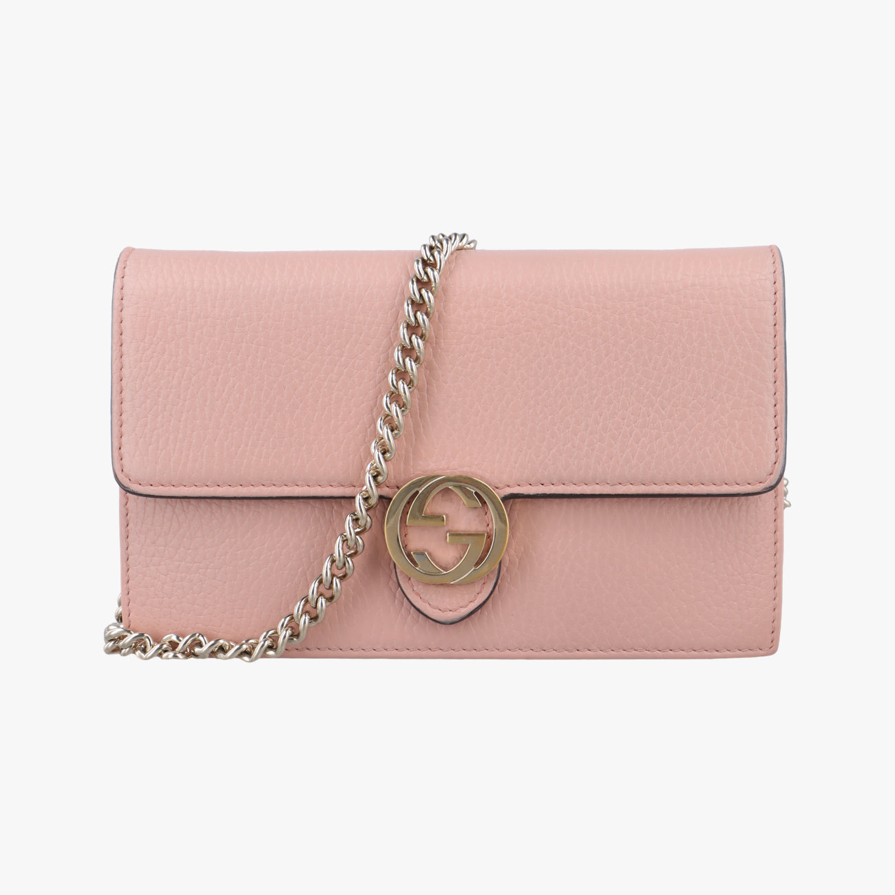 Pre-owned Gucci Interlocking G Pink Leather 510314 shoulderbag | stylenewstar