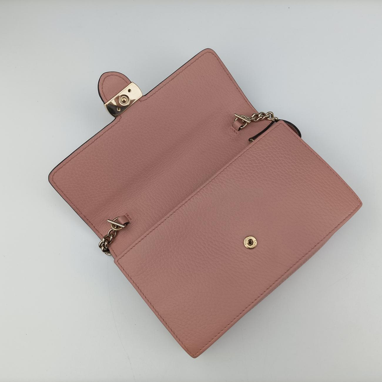 Pre-owned Gucci Interlocking G Pink Leather 510314 shoulderbag | stylenewstar